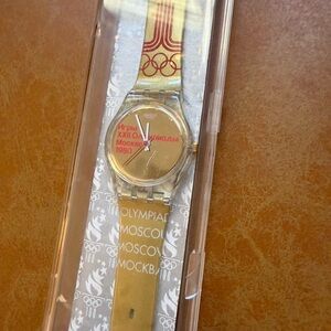 1980 Moscow Olympics Swatch Commemorative Gold Ladies Watch